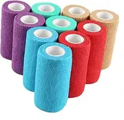 RWWPJLLWHR 10Pcs Cohesive Bandage Self Adhesive Bandage Wrap Breathable Athletic Tape Wrist and Ankle Sprains Protection First Aid Tool for Pet Animals Dog Cat