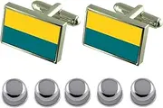 [Select Gifts] Shirt Dress Studs Narva City Estonia Flag Cufflinks