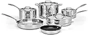 [Cuisinart] Custom-Clad 5-Ply Stainless Steel Cookware Set, CC5-10, Multiple Sizes, 10 Piece