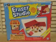 NEW Eraser Studio FAST FOOD Create Erasers with Mold & Magic Clay Craft Kit NIB
