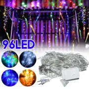 LED Fairy String Lights Curtain Xmas Outdoor Wedding Party Garden Decorations US