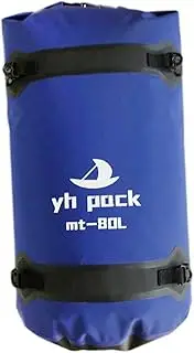 rockible Waterproof Dry Bag Large Capacity for Back Seat for Men Women Motorcycle Rear Seat Bag for Beach Fishing Camping Kayaking, Blue 80L