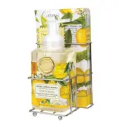 Michel Design Works Foaming Hand Soap & Napkin Set, Lemon Basil (809008)