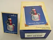 Hallmark 2005 Skylar A. Woolscarf 1st Snowtop Lodge Series Signed Xmas Ornament
