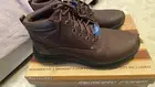 NEW Mens SKECHERS RELAXED FIT Lanser Brown LEATHER Boots new size 12 memory foam