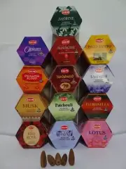 Hem ~ Backflow Incense Cones Total - 20-40 Cones Assorted Fragrances