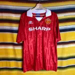 古著•NUZI_S • UMBRO X MANCHESTER UNITED紅色足球衣 T4080104