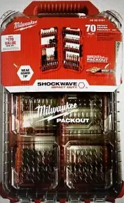 Milwaukee 48-32-5151 SHOCKWAVE Impact Duty Screw Driver Bit Set (70-Piece)
