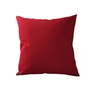 Cotton Canvas Cushion Cover Pillow Case - Red