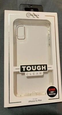 New Case-Mate Tough 10 Foot Drop Protection Clear Case for iPhone XS Max (6.5")