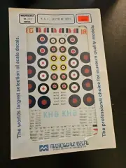 MicroScale | No. 72-292 | 1:72 RAF Spitfire Aces Decals Not Sealed