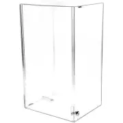 Plymor Acrylic Locking Case w/ Sliding Back, No Shelf, 20.75" x 12.25" x 10"
