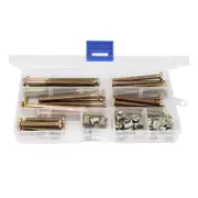Baby Bed Crib Screws Hardware Replacement Kit M6x40mm/ 50mm/ 60mm/ 70mm/ 80mm Hex- Drive Socket Cap Screws Barrel Nuts Multicolor