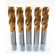 5 Pcs M14*1.5 H2 HSS Spiral Flute Metric Taps Set Drill Tap Bit Set Screw Taps