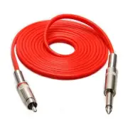 Red 2.4M 8' FT Soft Silicone Tattoo Power Supply RCA Cord for Tattoo Machine