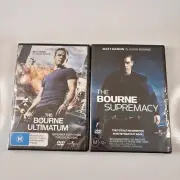 The Bourne Ultimatum & The Bourne Supremacy DVD R4 PAL Brand New Sealed FreePost