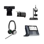 Yealink MP56 MS Teams IP Corded/Cordless Phone Bundle with Headset, Pack of 2