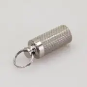 TC4 Titanium Portable Keychain Pill Capsula Case Outdoor Survival Tool F-14T EDC
