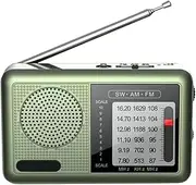 Portable Shortwave Radio,Rechargeable Shortwave Radio Am Fm Weather Radio - Great Reception Transistor Radio Earphone Jack Transistor Radio for Listening News