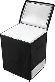 Deep Freezer Cover - Waterproof Chest Freezer Dust Cover | All-Season Solution, Oxford Fabric with Double Top Opening for Outdoor Home Appliance Use