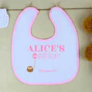 Her First Birthday Personalised Bib