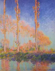 Poplars at Philadelphia by Claude Monet Giclee Fine Art Print Repro on Canvas