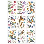 Springtime Flower Window Cling Decals for Glass Spring Decorations Window