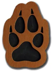 ToeJamR Snowboard Stomp Pad - WOLF PAW - BROWN