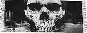 [XYMZR] Women’s Scarf Gothic Skull Black White Soft Warm Long Scarves Shawl Wrap for Winter Autumn Spring Travel Office Home, Multi-colored