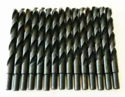15 CRAFTSMAN 31/64" HIGH SPEED STEEL BLACK OXIDE DRILL BITS METAL SPLIT POINT