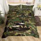 Army Camo Tank Airplane Doona/Duvet Cover Single/Double/Queen Bedding Pillowcase