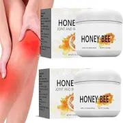 2Pcs Cvreoz Australian Honey Bee Cream,Australian Honey Bee Venom Pain and Bone Healing Cream,Bee Venom Cream for Joint and Bone Therapy