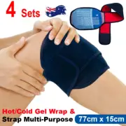 NEW 4 Sets Gel packs Direct Hot/Cold Gel Knee Ice Pack w/ Wrap Knee Pain Relief