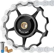 Bikes Rear Derailleur Pulley | Derailleur Accessories Guide Roller Bikes Bearing Aluminium Alloy | Bikes Guide Roller Wheel Smooth Lightweight Bearing Wheel Pulley for Riding