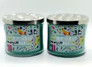 2 Pack Bath & Body Works TOP SHELF ELF Large Scented 3 Wick Candle 14.5 oz