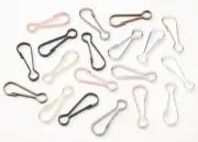 Clasp, 75 Fall Metallic 7x23mm Lanyard Hook Clasp Assorted Color Mix *
