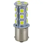 10 x 18 LED 5050SMD BA15S Auto/Marine Bulb 12V 2.5W Cool White