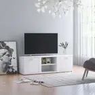 NNEVL TV Cabinet White 120x34x37 cm Chipboard
