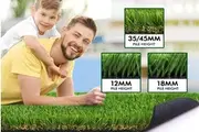 OTANIC Artificial Grass 10 SQM Roll Synthetic Turf Fake Yarn Lawn 12mm 2x5m