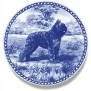 Bouvier des Flandres - Dog Plate made in Denmark Fine European Porcelain
