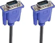 EZONEDEAL VGA to VGA Cable 15 pin 1080P Full HD SVGA/VGA Male to Male Monitor Extension Lead for Computer PC Laptops TV Projectors (1.5M)