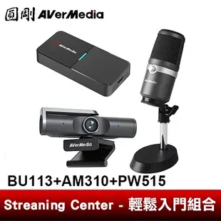 圓剛 BU113+AM310+PW515 Streaming Center輕鬆入門組合【圓剛官方】
