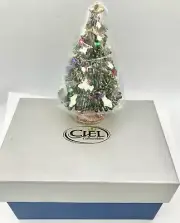 Ciel Collectables Christmas Tree Trinket Box Hand Crafted with Swarovski Crystal
