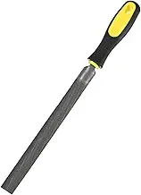 uxcell Half-Round Metal File 8 Inch, High Carbon Steel File Diamond File Hand File W PVC Grip Handle for Wood/Metal/Ceramic/Glass/Stone/Jewelry/Tile/Model/DIY/Sharpening File
