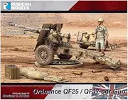 Rubicon Models Ordnance QF25 / QF17 PDR Gun Howitzer & at-Gun with Limber & Crew, RB0115