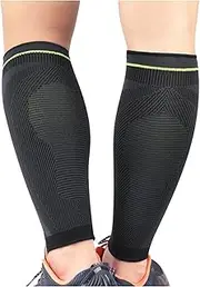 [KAYLRE] Leggings Set 1 PC Compression Sleeve, Helps Shin Splints Guards Sleeves,Compression Leg Sleeves for Running,Footless Compression Socks Legging Set (Color : B, Size : L)