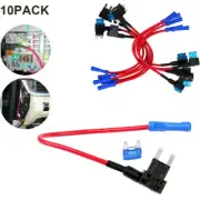 10PCS Add A Circuit Car Mini Blade Fuse Box Holder ACS ATO ATC Piggy Back Tap AU