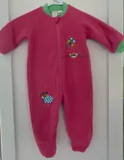 Bright Bots Baby Girl’s Fleecy Sleepsuit/Winter Romper Pink - Size 0 or 00 -