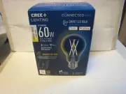 CREE 60-Watt Clear A19 Shape Smart LED Light Bulb w/Standard Medium Base