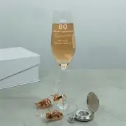Happy Birthday Personalised Crystal Flutes
